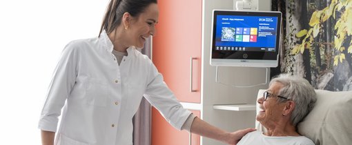 Ärztin und Patientin