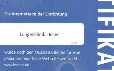 Sehr gute Platzierung beim Wettbewerb “Deutschlands Beste Klinik-Website”